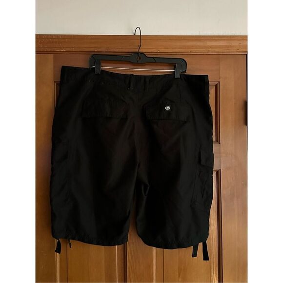 Men's Ecko Unltd Black Cargo Shorts Hip‎ Hop Style Y2K Size 40 - Picture 5 of 12